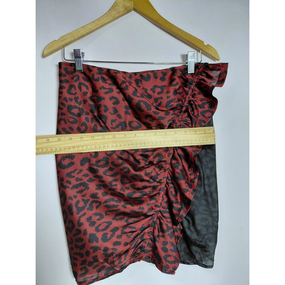 NWT Buddy Love Hope Skirt Merlot Leopard Print Animal Print Women Size M - Picture 9 of 10